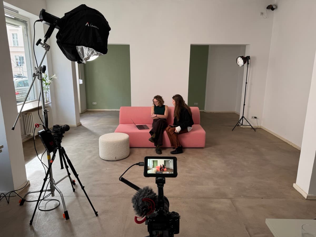 Professionelles Video-Setup im Studio